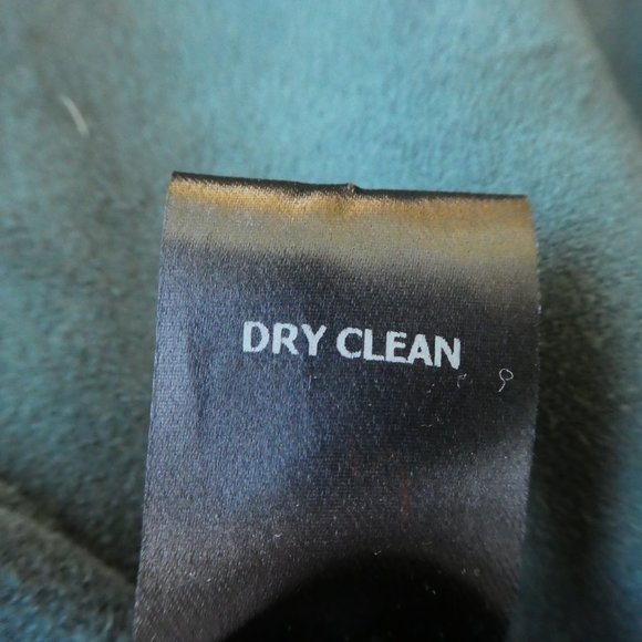 Aqua Dress Velvet Scallop Sweetheart Neck Fit Flare Teal Zip Back Fit Flare USA - Picture 9 of 10